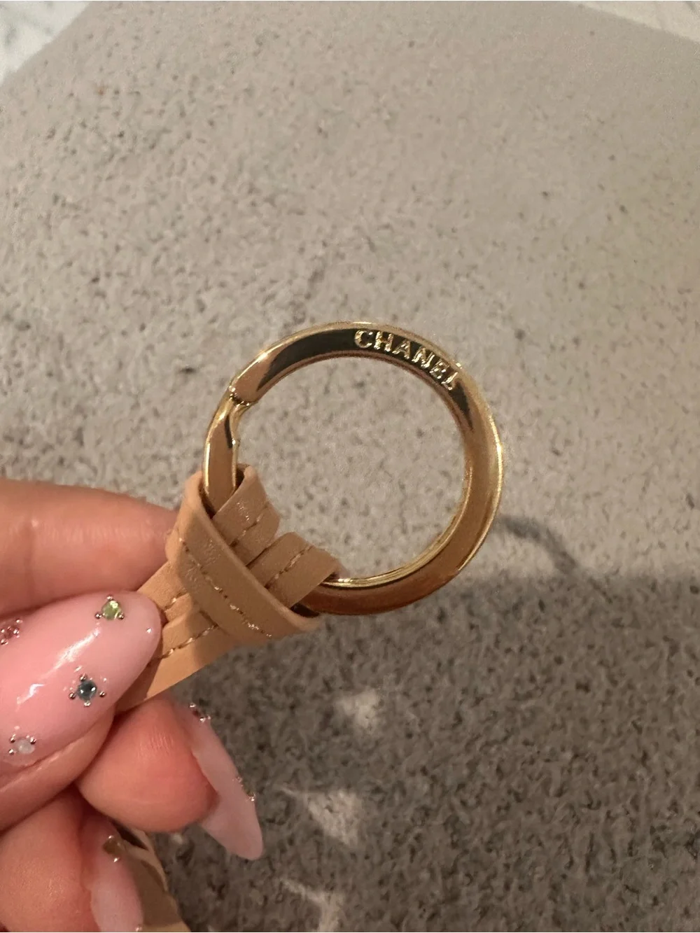 Chanel cc bag charm keychain